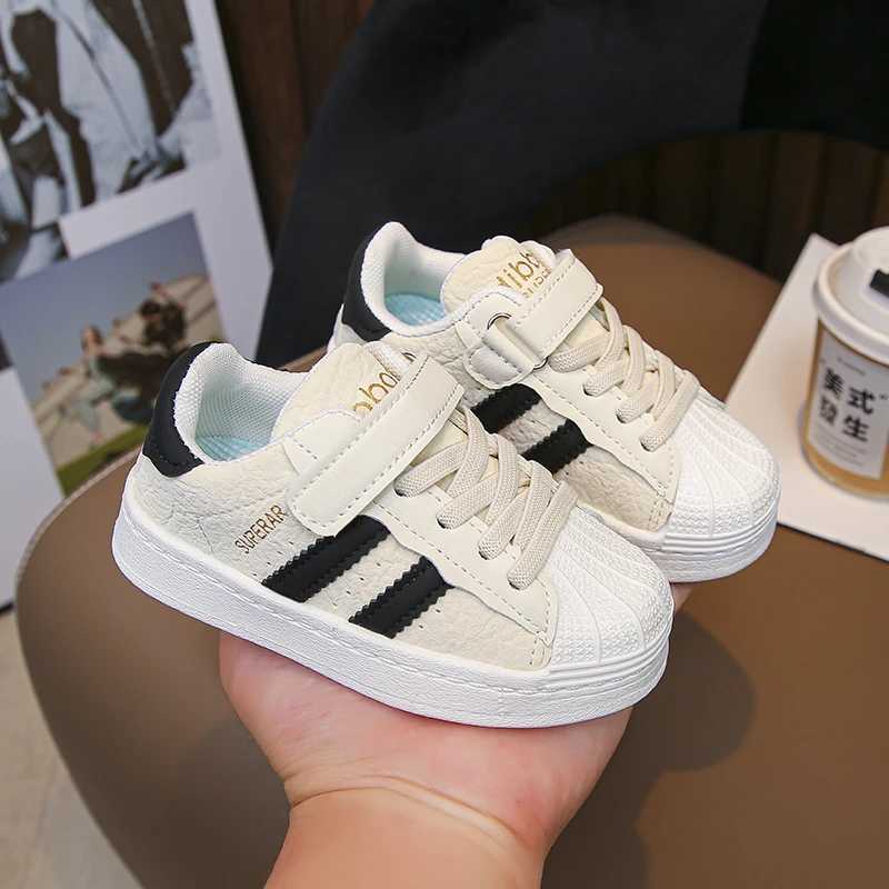 Kids Sneakers Textured Shell Toe Dual Closure Breathable Non-slip Shoes for Boys Girls Toddler Casual OutdoorT260227