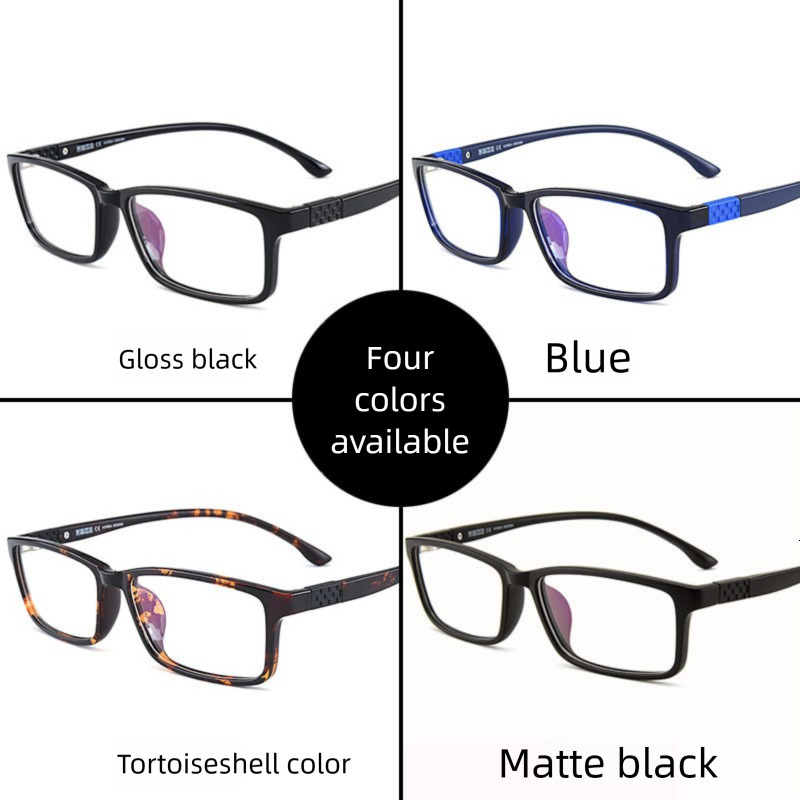 DeDing Men Super Large Wide Oversized Full Frame Rectangular Clear Lens Glasses Frame Size60-18-148mm anteojos de hombres DD1100