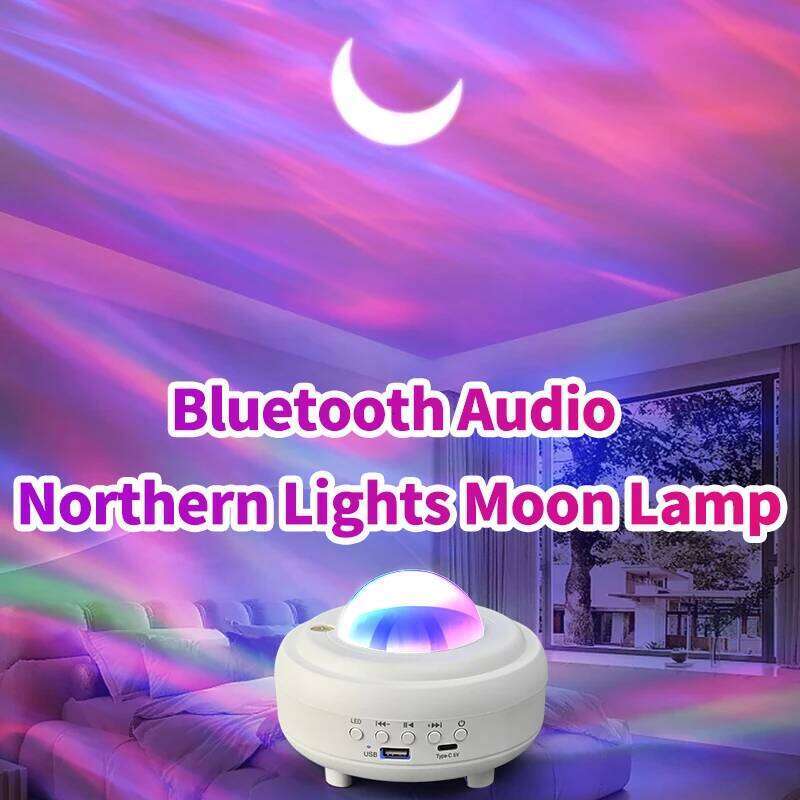 LED Aurora Galaxy Starry Sky Projector Lamp Northern Lights Bedroom Home Room Decoration Nightlights Luminaires Gift Z260227