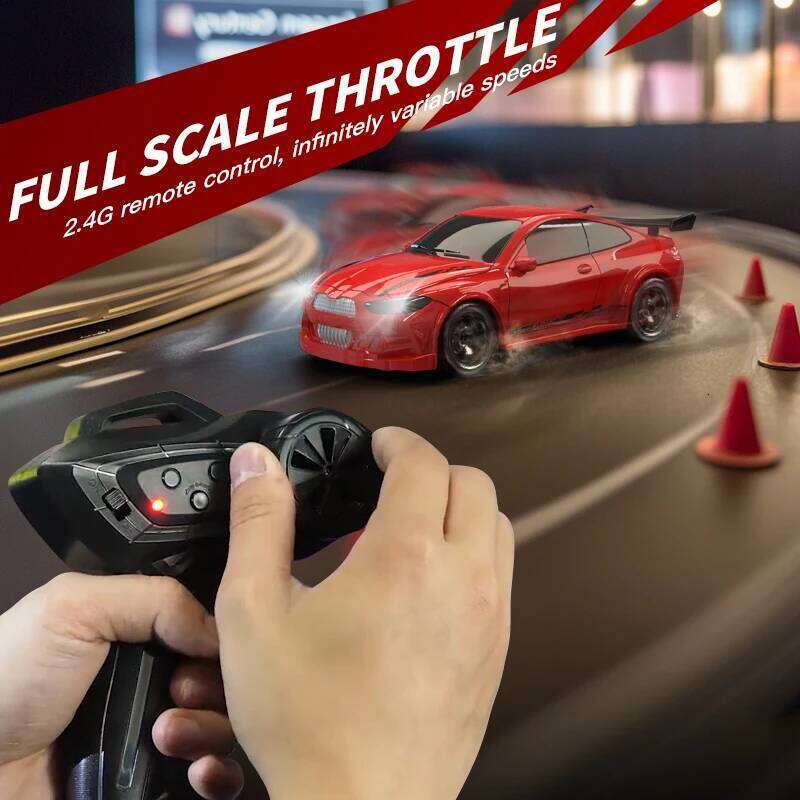 20 New Kf20 1:64 Drift Rc Four-wheel Remote-controlled Racing Car Full Proportions Desk Competition Toy Boys Ideal Gifts. H260227