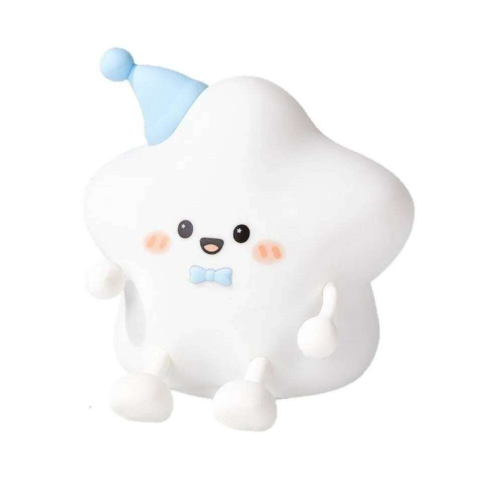 Rechargeable USB LED Star Night Soft Silicone Colorful Light Sleeping Remote Control Glowing Effect Touch Table Lamp Z260227