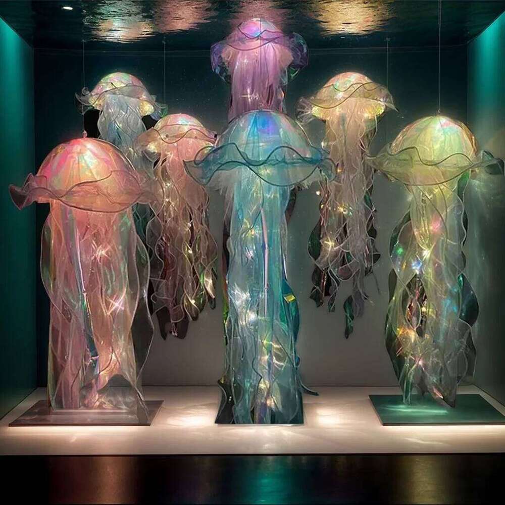 Lightweight Jellyfish Portable Night - Ambient Light for Daughter's Room DIY Decoration Z260227
