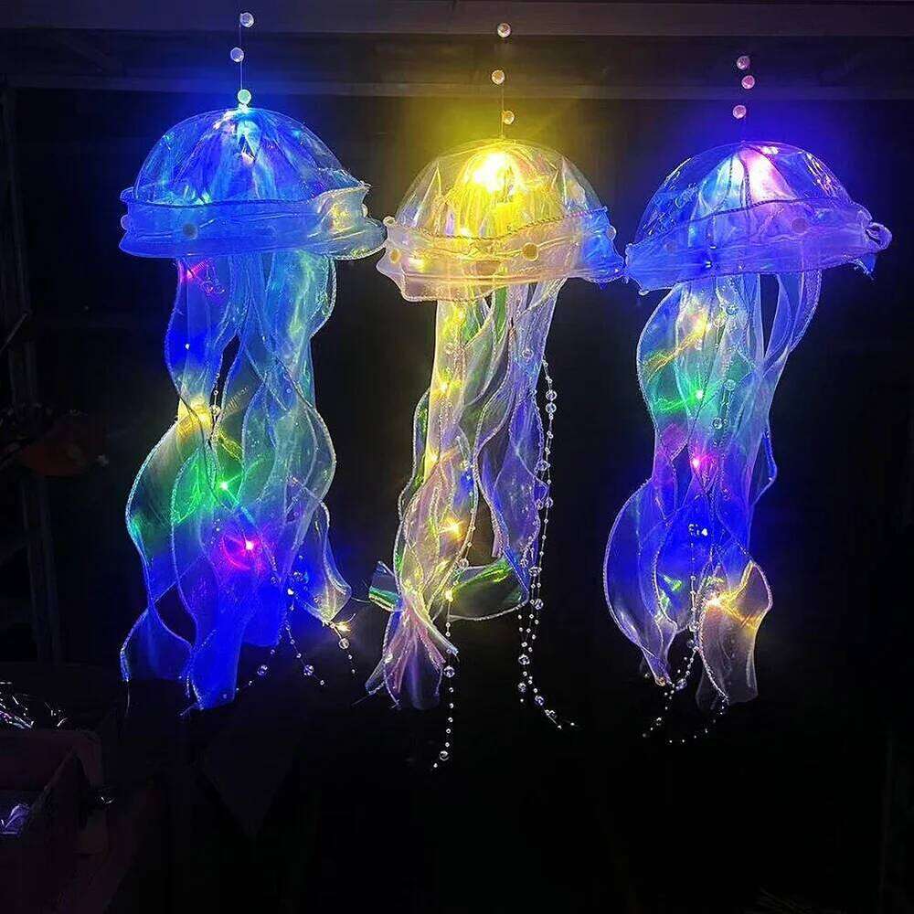 Lightweight Jellyfish Portable Night - Ambient Light for Daughter's Room DIY Decoration Z260227
