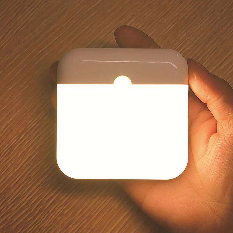 Night Human Motion Sensor Lamp USB C Rechargeable Light, Wireless LED Wall lamp For Stairs Closet Kitchen Bed Z260227