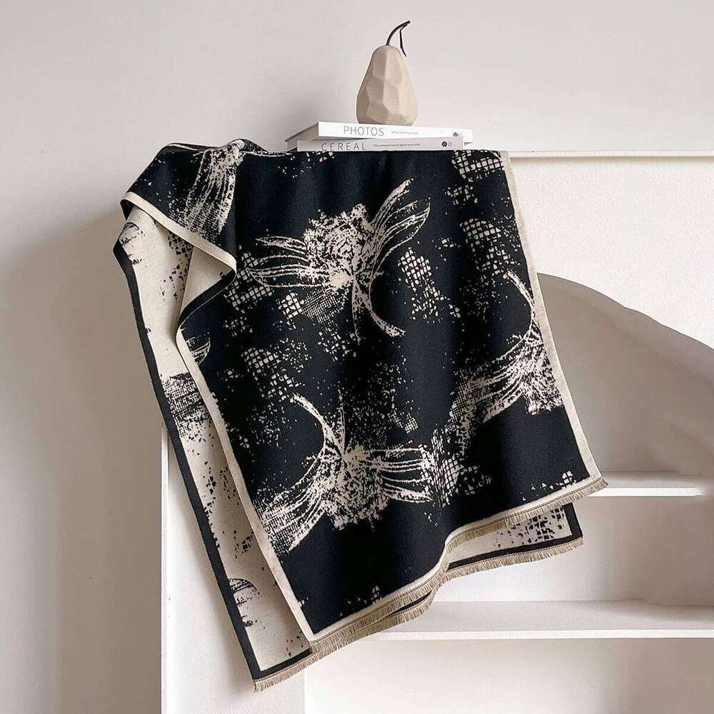 Winter Cashmere Jacquard Scarf for Women Thick Blanket Soft Warm Pashmina Tassel Shawl New Design Female Bufanda Z260226