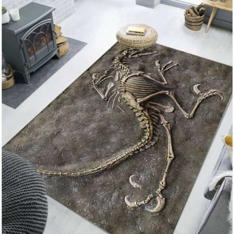 Dinosaur Fossil Area Anti Slip Carpet Living Room Bedroom Home Decoration H260226