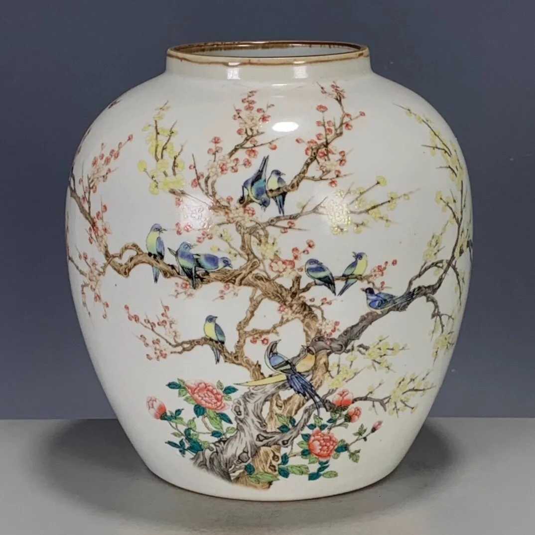 Jingdezhen Ceramic Vase Chinese Home Decor for Living Room & Foyer Flower ArrangementT260227