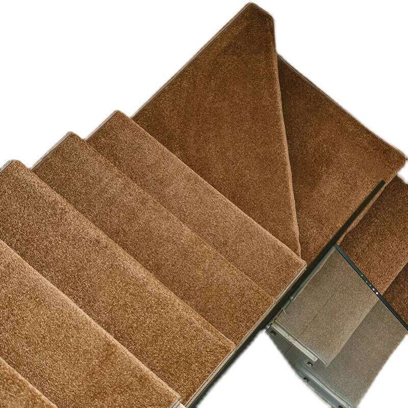 NEW Customized Pure Color Thickened Stair Step Glue-Free Self-Adhesive Non-Slip Floor Mat Household Wooden Rotating Ladder H260226