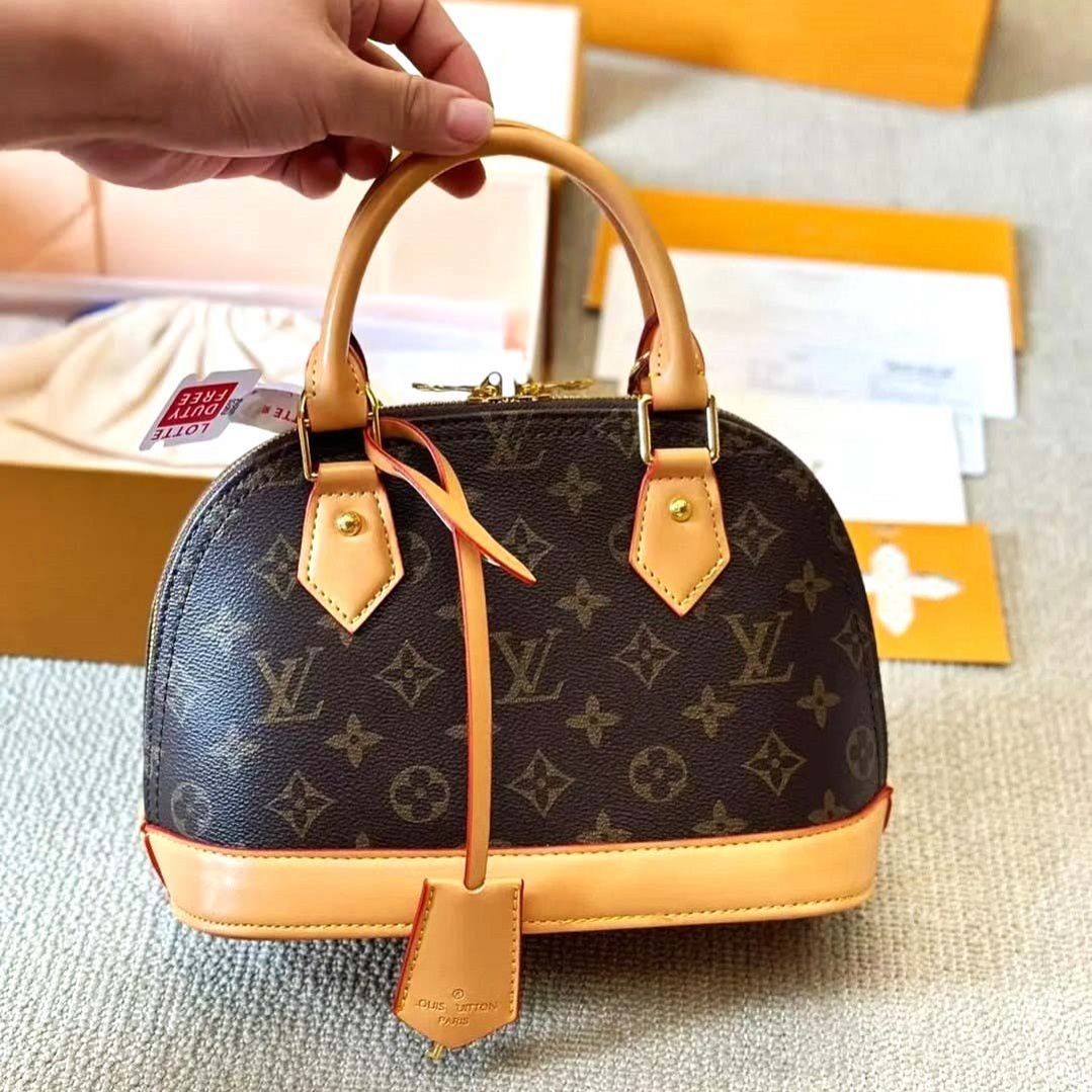 Designer bag luxury 1uis vuitt0nbags shoulder bag Women's double zipper closure Coated canvas with natural cowhide trim Shell bag Handbag Shoulder bag Crossbody bag