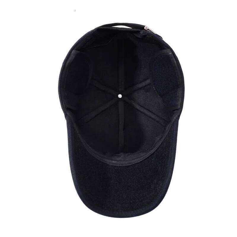 NORTHWOOD Men's Winter Thermal Baseball with Ear Flaps Thick Warm Outdoor Trucker Hat Adjustable Snapback Dad Cap Male Z260226