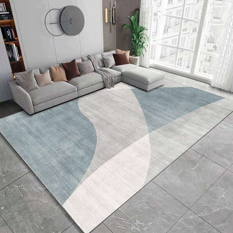 VIKAMA Nordic modern geometric large area anti-fouling crystal velvet carpet bedroom non-slip living room sofa Rugs H260227 - view 7