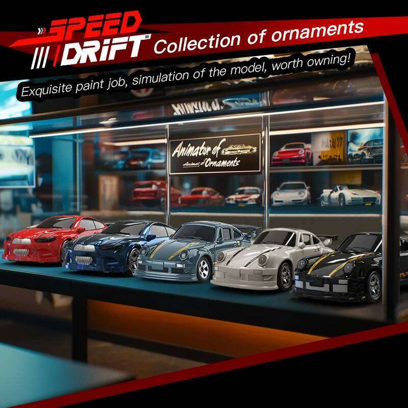 New 4WD 2.4GHZ RC Simulation Mini Drift Palm Racing Model Desk Toys 1/64 Scale Remote Control Car Gift for Children Boys. H260227