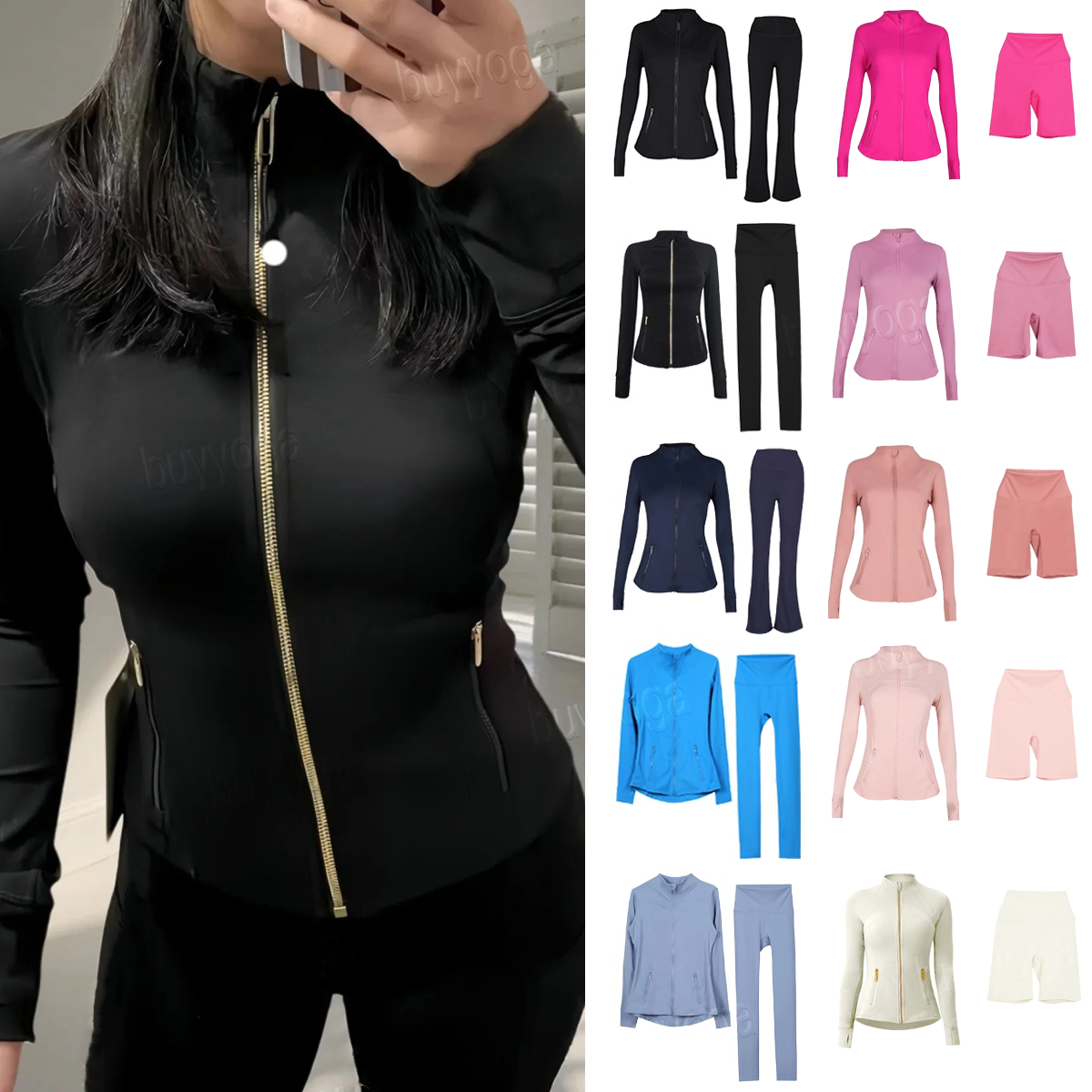 Yoga set Impact Sports Set Yoga Sets Jackets Waist pants Workout Sets Comfortable Fitness Clothes Suits Outfit Active men set women