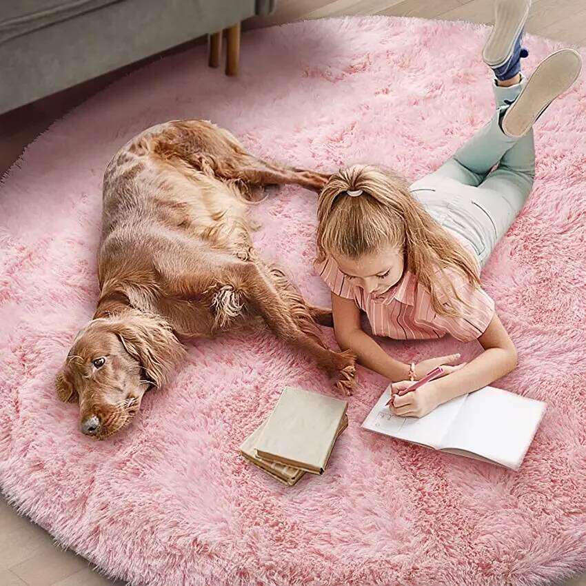 20 Super Soft Plush Round Mat Fluffy White Carpets For Living Home Decor Bedroom Kid Room Decoration Salon Thick Rug H260227 - view 3