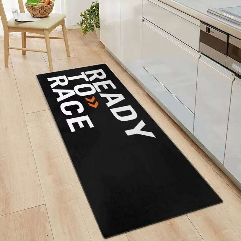 Ready To Race Carpet Garage Racing Motorcycle Mat Cool Moto Display Hallway Anti-slip Home Decoration H260226