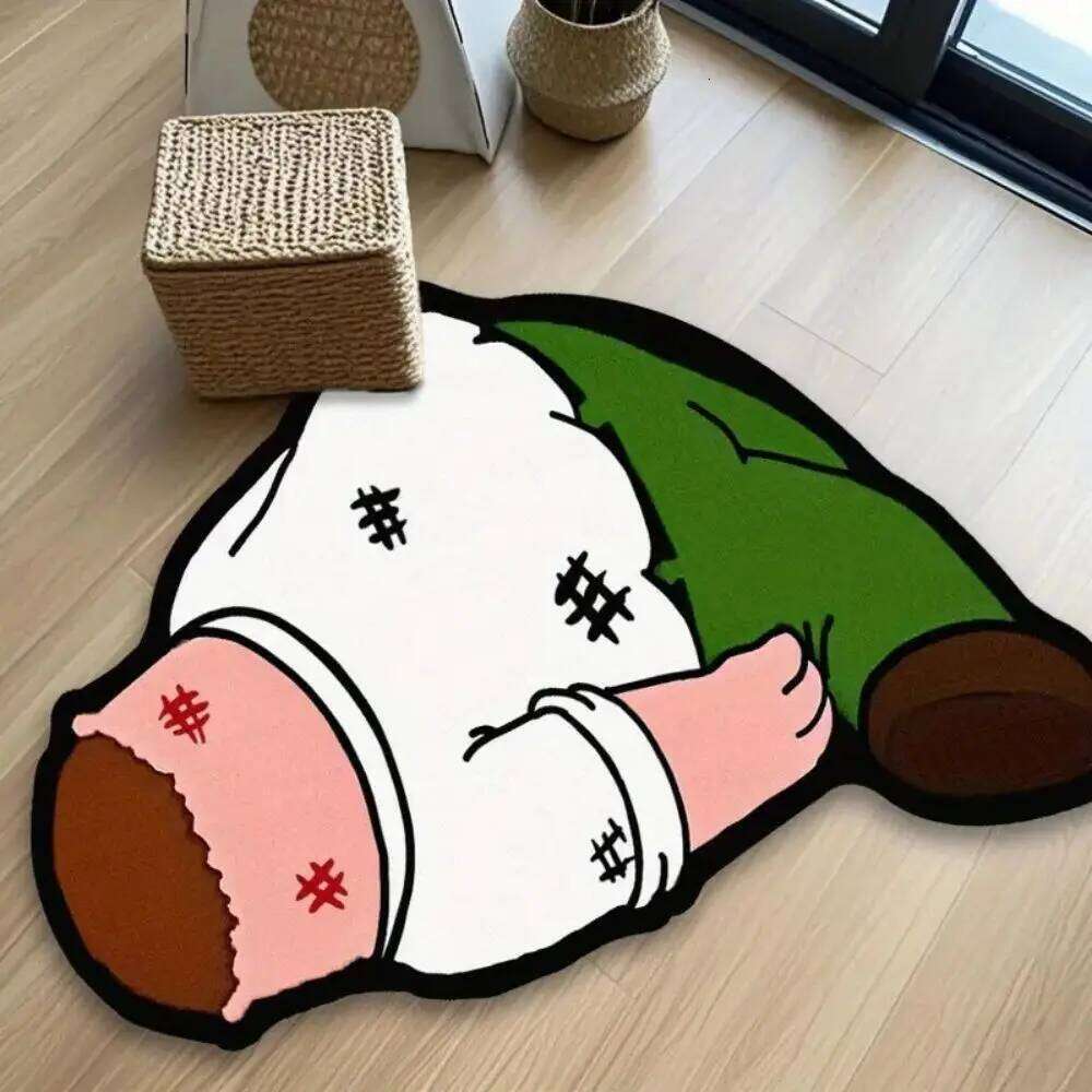 VIKAMA Cartoon-Shaped Carpet, Soft Bedroom Bedside Rug, Living Room Cloakroom Non-Slip Area Mat, Home Decoration H260226