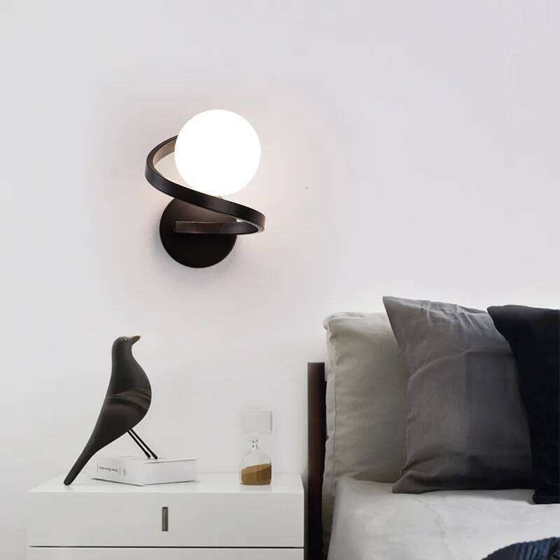 Wall bedroom bedside lamp 2024 new simple modern living room background wall light Z260227