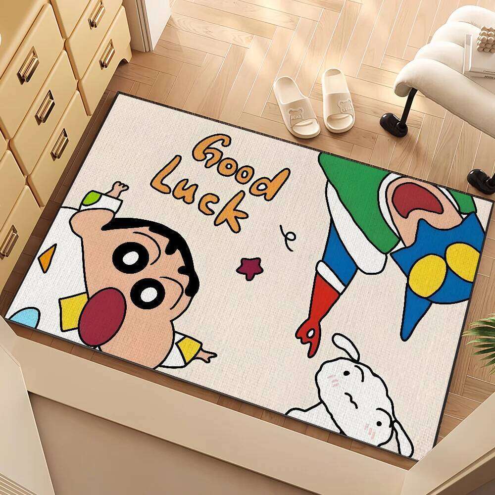 Funny anime cute C-CrayonS S-ShinS C-chanS small carpet Rug Home Decor Bedroom Mat Hallway Balcony Entrance Doormat Decoration H260226