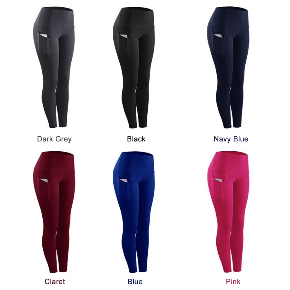 High Waisted Workout Leggings with Pockets for Women Gym Clothing Yoga Pants Running and Cycling Soft Summer 1Pc 260206