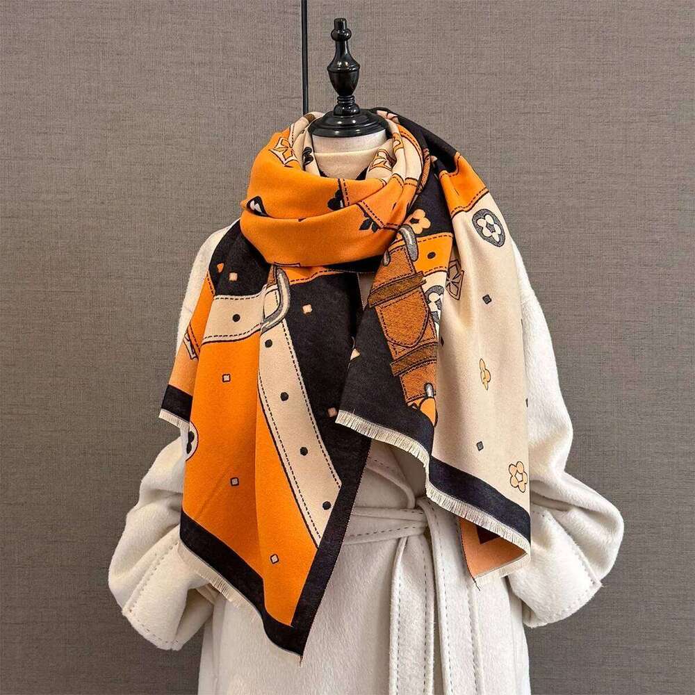 New Winter Warm Cashmere Scarf Women Luxury Print Shawl Pashmina Thick Blanket Wrap Neckerchief Fashion Bufanda Echarpe Poncho Z260226