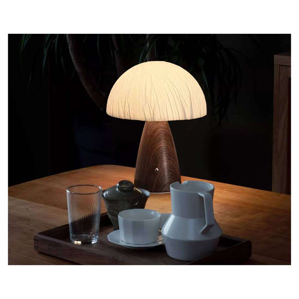 Mushroom table medieval 2024 new bedside lamp light luxury high-end Chinese retro master bedroom atmosphere la Z260227