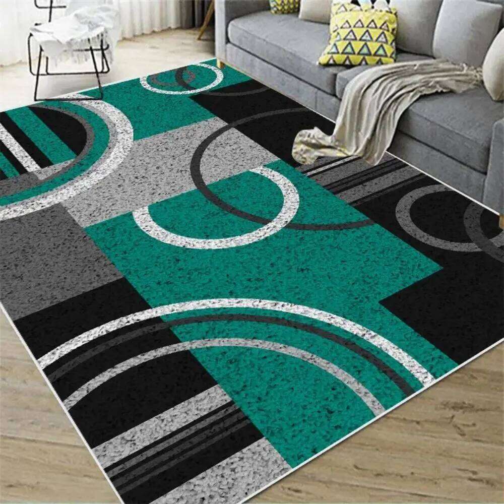 VIKAMA Nordic Abstract Carpet Living Bedroom Kitchen Dining Room Home Decor Geometric Large Area Floor Mat H260226