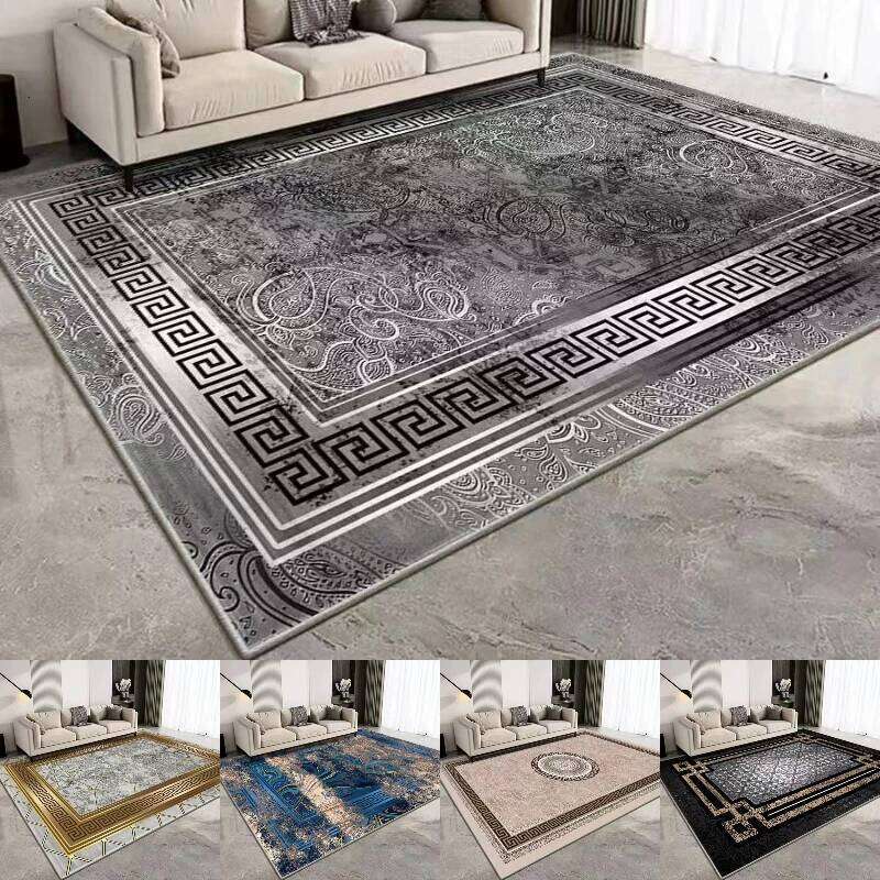 Beauty Luxury European Printing Large Area Rug Non-Slip Wear-resistant Carpet for Living Room Bedroom Soft Floor Mat Home Decor H260226