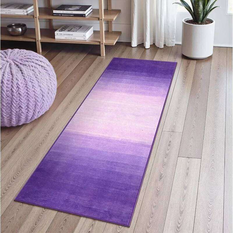 Rainbow Gradient Runner Rug Modern Minimalism Colorful Hallway Carpet Non-slip Soft Floor Mat for Living Room Entryway Decor H260227 - view 3