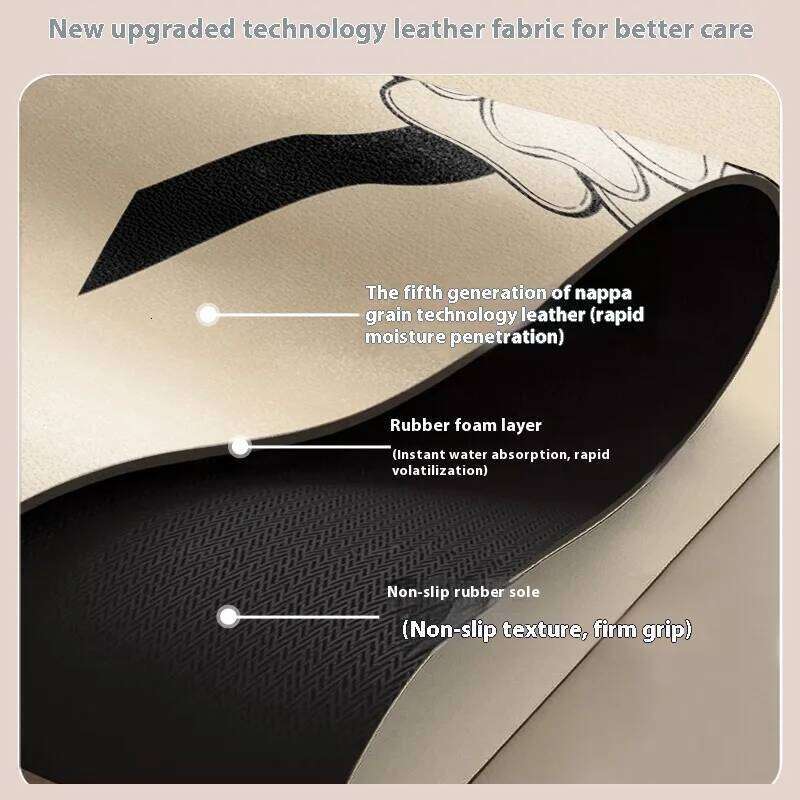 VIKAMA Crystal Velvet Long Kitchen Carpet, Anti-Slip, Water-Absorbent Oil-Absorbent And Dirt-Resistant Floor Mat Home Decoration H260226