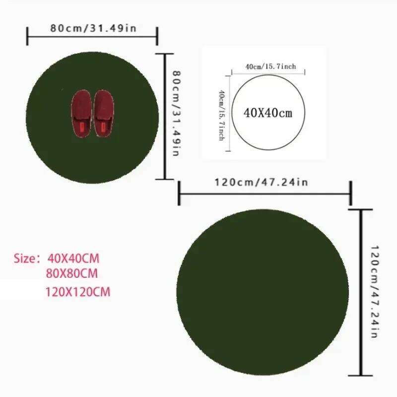 Cute Animals Print Large Area Round Rug Non-Slip Wear-resistant Circle Carpet for Living Room Bedroom Soft Floor Mat Home Decor H260227 - view 5