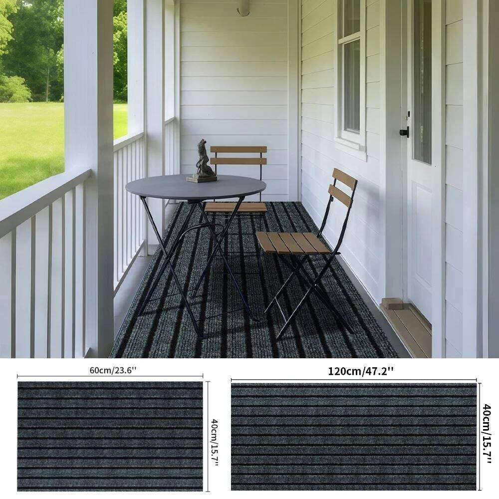 Durable Non-Slip Door Indoor Outdoor Doormat for Home Entrance Stain Fade Resistant Floor Mat Machine Washable Carpet H260226