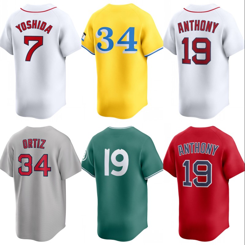 BostonRedSox Jersey Triston Casas Ceddanne Rafaela Masataka Yoshid Jarren Duran Wilyer Abreu Trevor Story Carlos Narvaez Kutter Crawford Brayan Bello