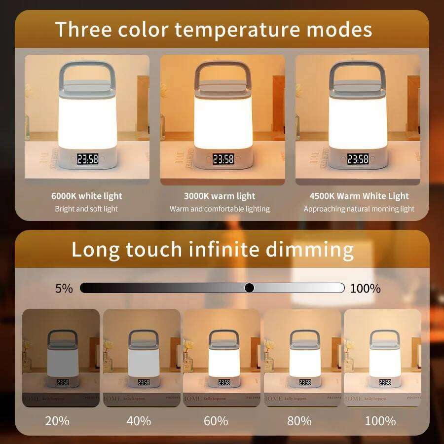 LED Night Light Bedside Rechargeable Desk Bedroom Baby Feeding Eye Protection Sleep Children's Room LightS Table Lamp Z260227