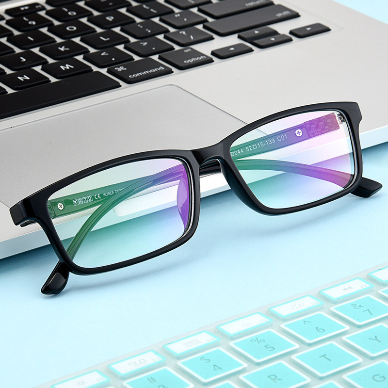 DeDing Men Super Large Wide Oversized Full Frame Rectangular Clear Lens Glasses Frame Size60-18-148mm anteojos de hombres DD1100