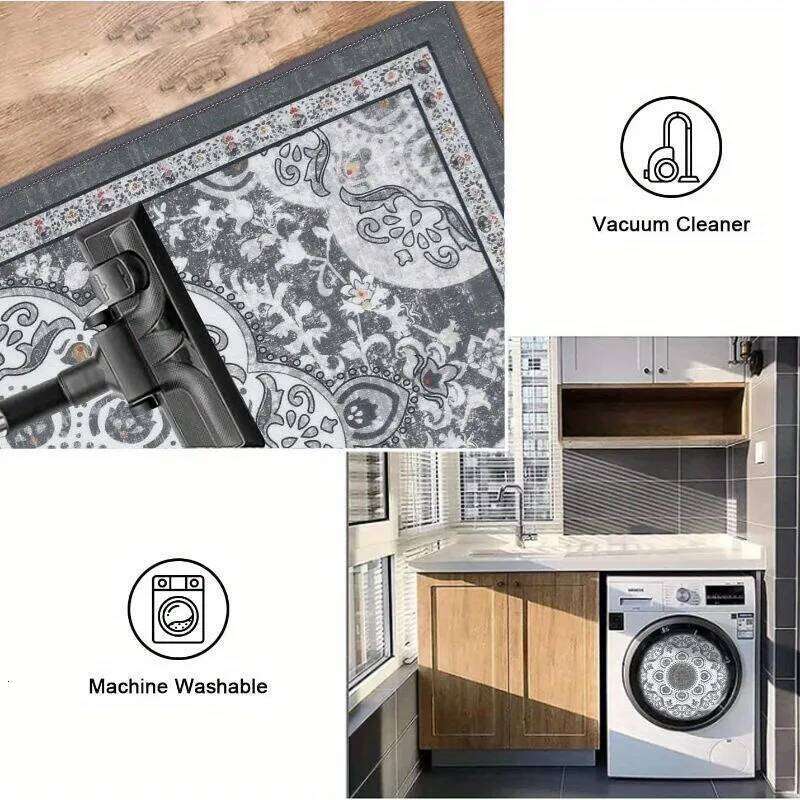 3 pcs set floor mat Bohemian style rugs carpet Non-slip comfortable washable kitchen decoration office bedroom corridor H260227