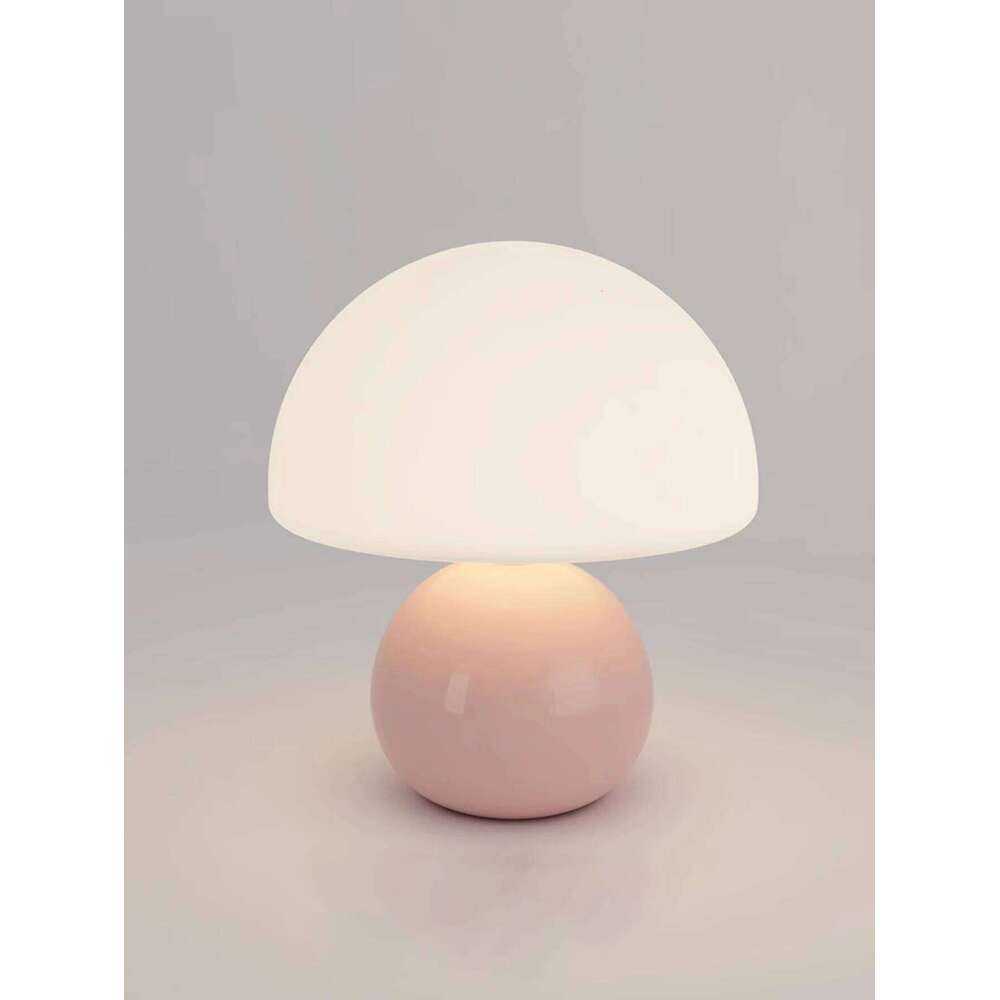 A pink/orange/red/white/beige USB socket table lamp for room light decorative lamp, night light, desk light. Z260227