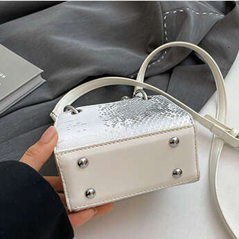 2026 new trendy small square handbags Fashionable Snake Print Shoulder Bag with Premium Feel Crossbody Bag for women fashion versatile Mini Lipstick C