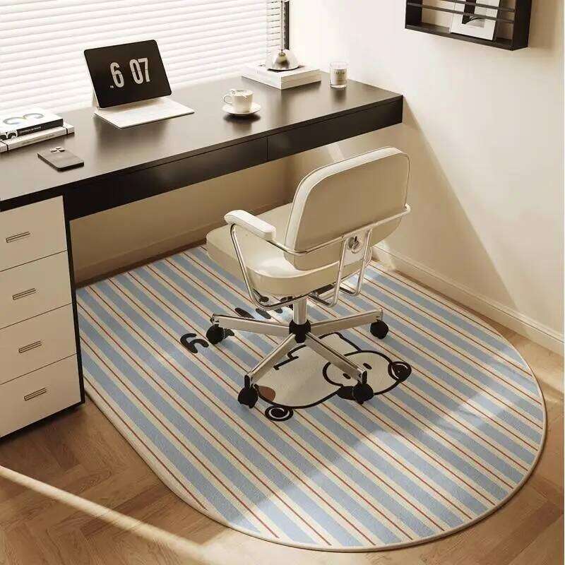 VIKAMA Computer Carpet, Study Desk, Swivel Chair Cushion, Bedside Dressing Table, Crystal Velvet Floor Mat Home Decoration H260226