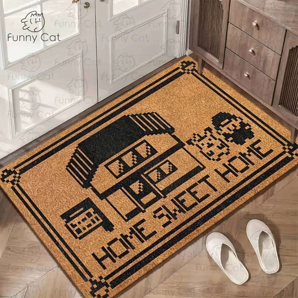 VIKAMA Sweet Door Gamers Anime Doormat for Covered Outdoor Welcome Mat For Home Entrance Decoration H260226
