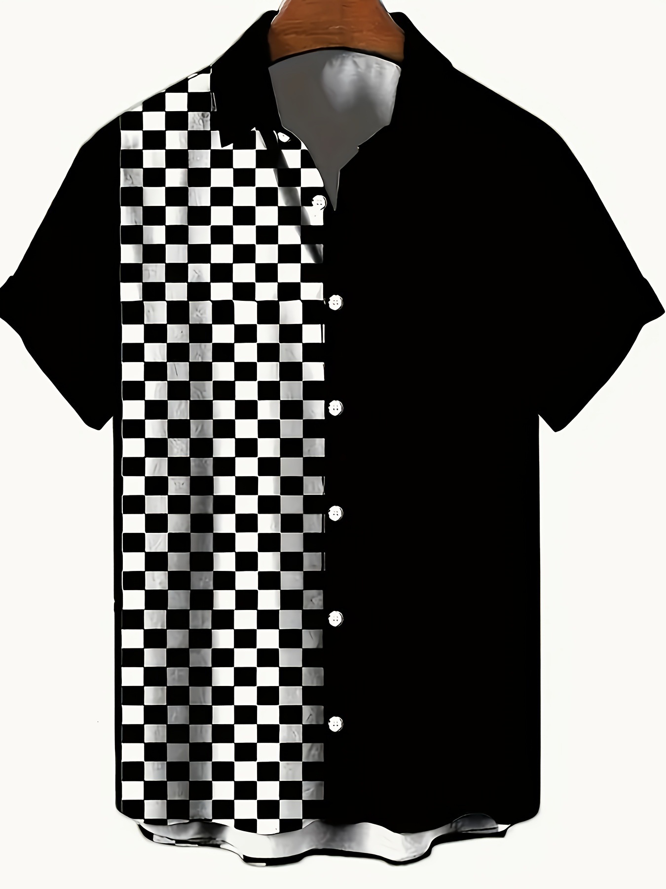 Luxury Brand Designer Clothes New Men's Simple Short-Sleeve Shirt, Summer Casual Top, Trendy Loose Fit
