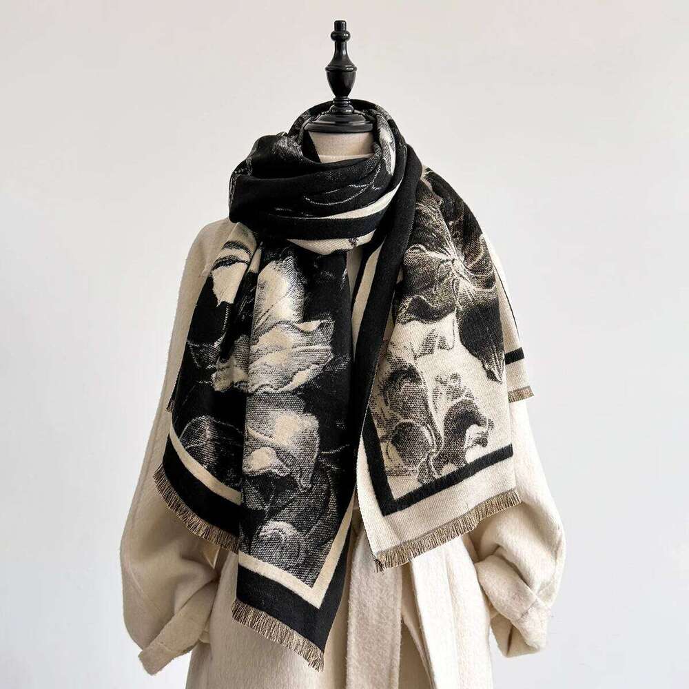 New Luxury Brand Cashmere Print Scarf for Women Winter Warm, Shawl and Wrap Style, Bandana , Female Foulard Blanket Poncho Z260226