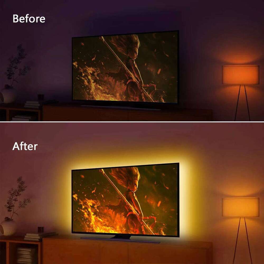 DC 5V USB LED Strip Light 2835 Diode Lamp 60leds/m For TV Mirror Backlight Lighting Tape Room home Decor 1m 2m 3m 4m 5m Z260226