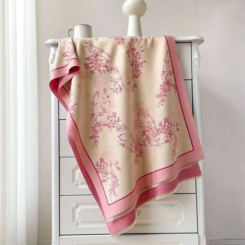 2024 New Luxury Warm Poncho Cashmere Winter Women Scarf Shawl Wraps Female Pashmina Bufanda Echarpe Thick Travel Blanket Z260226