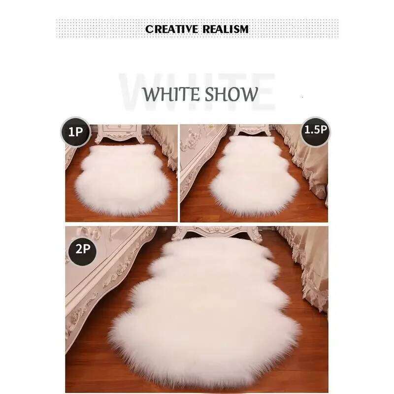 European-style imitation wool carpet for living room, plush sofa window pad, bedside blanket, tea table long pile. H260227 - view 6