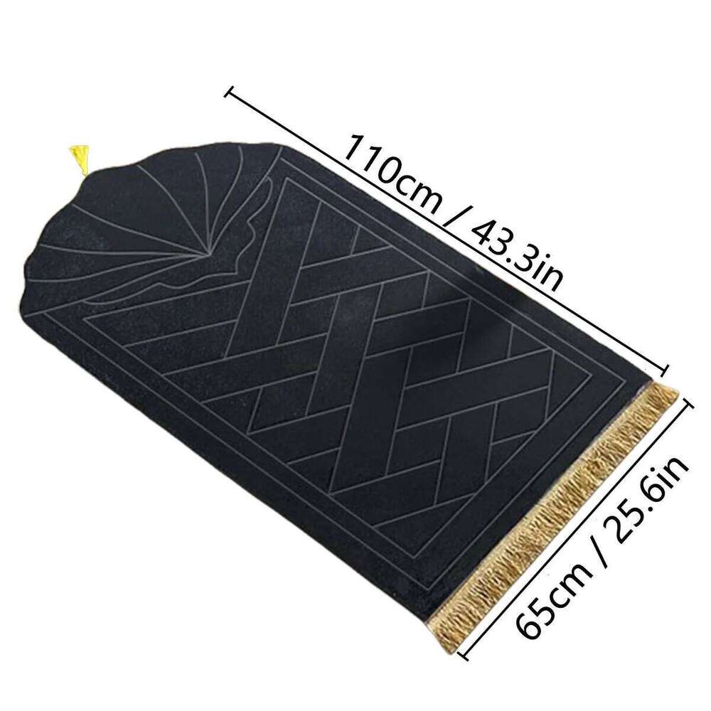 Thickened sponge with tassel embossed prayer mat soft and easy to carry can be used in many scenes H260227 - view 6