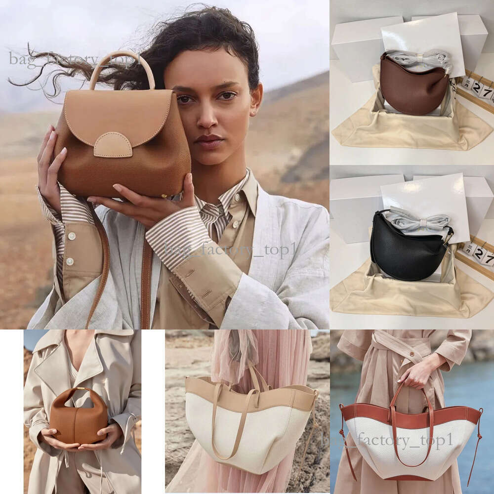 10A Black Designer Bag Purse Cyme Real Leather Cross Body Shoulder Bags Womens The Tote Handbag Weekend Clutch Polennely 2Size Small Large Polenlies Polenenbag 837