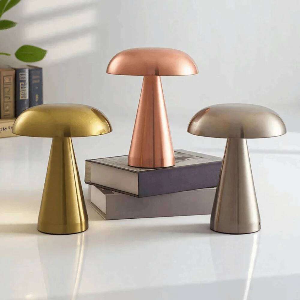 Creative Touch Sensor Bar Rechargeable Dimming LED Table Desktop USB Mushroom Lamp Restaurant Z260227