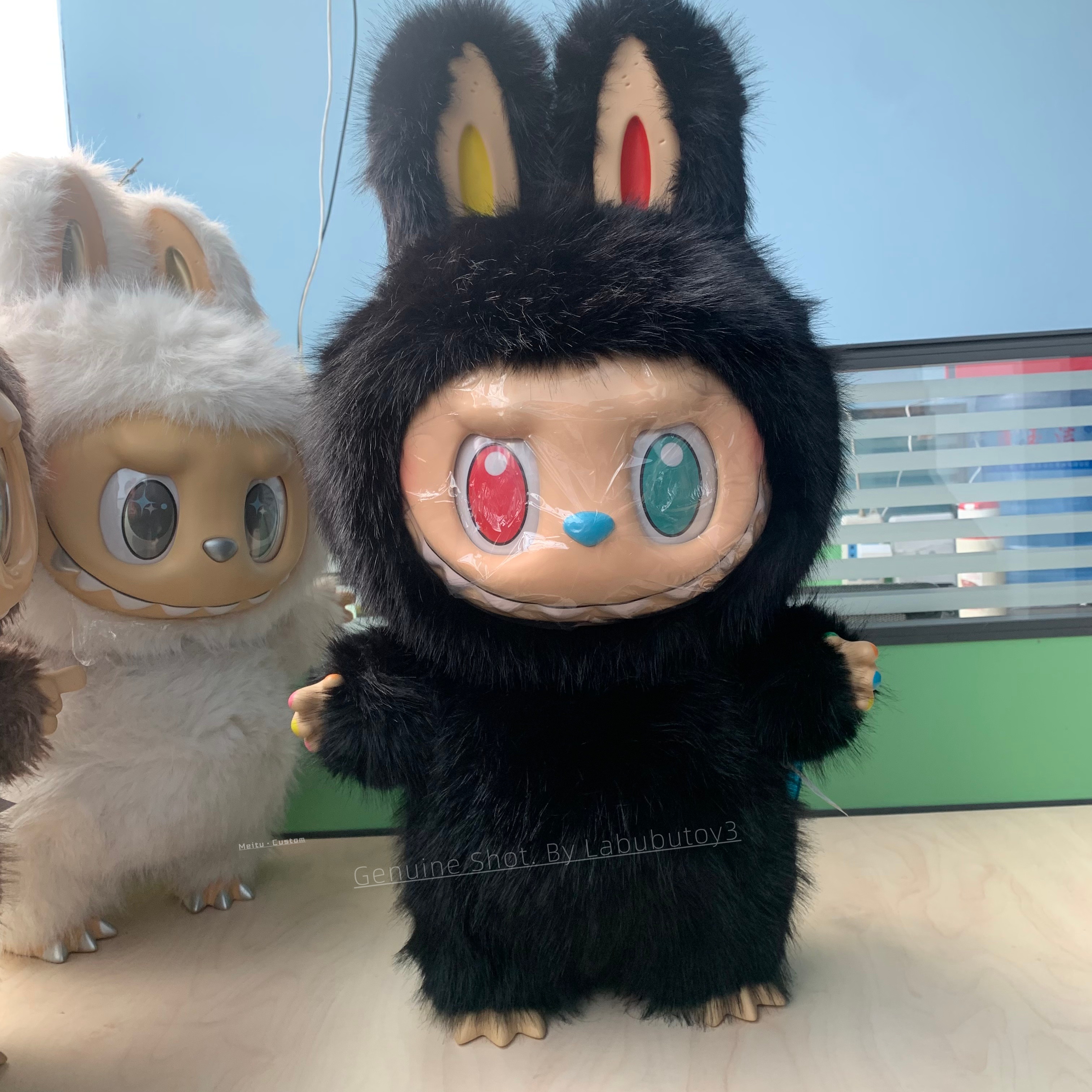 The Monsters Labubu 58CM 38cm Black Zimomo 10th Anniversary Series Angel In Clouds I Found You Vinyl Plush Doll yizhixing