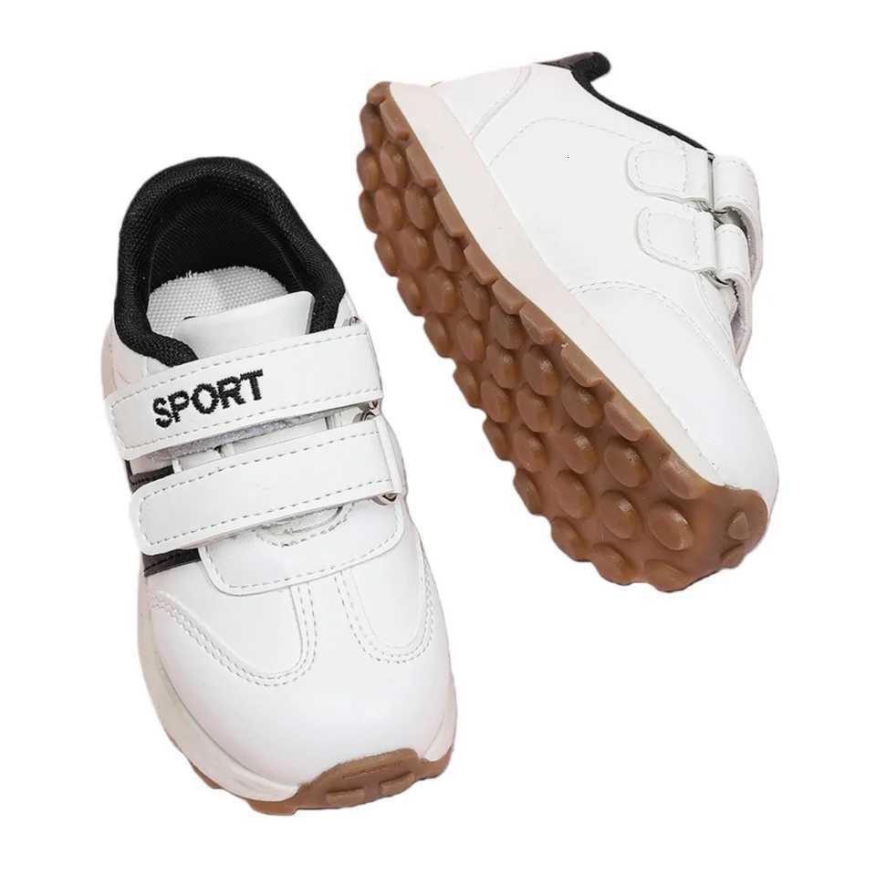 COMFY KIDS Classic Velcro Sneakers Non-Slip Soft Rubber Sole Toddler Walking Shoes for Boys Girls Casual Sport White ShoesT260227