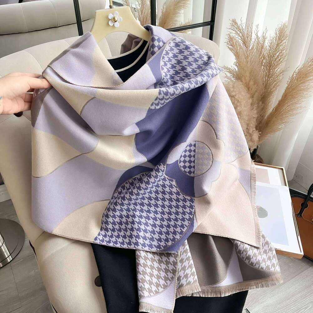 New Warm Luxury Cashmere Scarf Women Thick Print Fashion Shawl and Wraps Ladies Blanket Foulard Winter Pashmina Bandana Bufanda Z260226